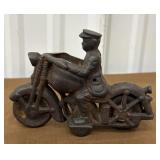 Cast iron motorcycle cop
