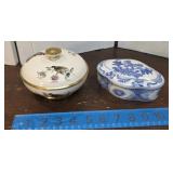 2 pretty covered dishes - Bavaria West Germany