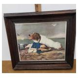 Print - "Saved" - girl and dog