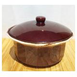 McCoy Large Brown Drip Covered Dish-Casserole