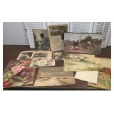 Unframed antique prints