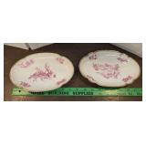 2 Limoges France Barat oval dishes/platters