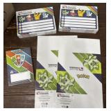 Pokï¿½mon activity trackers cards, table tents,