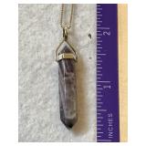 Sterling silver & amethyst necklace