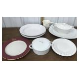 Platters, plates, Pyrex, bowls, covered dishes