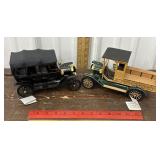 2 Franklin Mint Precision model cars