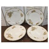 Set 4 Haviland Limoges France dinner plates