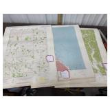 Roll of maps - Illinois, Wisconsin, Ohio,