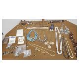 Costume jewelry necklaces bracelets earrings etc