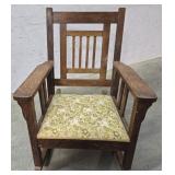 Mission oak rocker