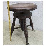 Claw and ball foot piano stool