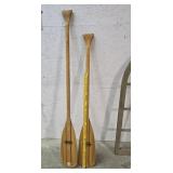 2 Wood Oars