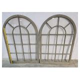 2 Arch top windows