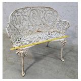 Cast iron garden bench