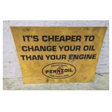 Pennzoil sign plastic 18"14"