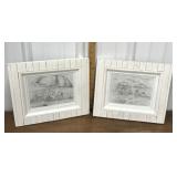 2pcs art local artist Rita Williams - Cape May