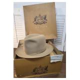 Vintage Stetson hat with original box - damage to