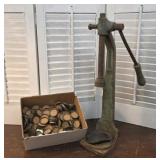 Vintage bottle capper with caps