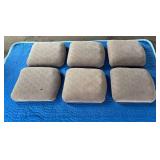 6 Antique Theater Seat Cushions