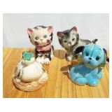 Vintage Ceramic Animal  Planters