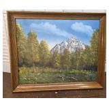 Signed Annaliese Bettiol oil painting on canvas -
