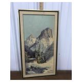 Certified painting- The Alps in Winter by Wilhelm