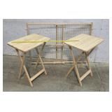 Kid/pet gate, snack tables