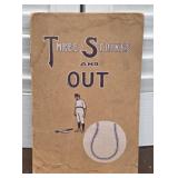 Auburn NY 1901 baseball "Three strikes and out"