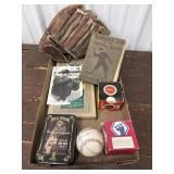Baseball lot - glove, baseballs, Baseball Joe