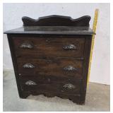 3 Drawer Dresser Carved Pulls 30"16"30"