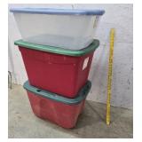 3 Tubs With Lids