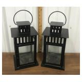 2 Lantern style candle holders