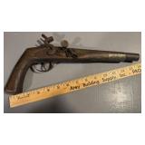 Early Vintage wooden metal toy gun