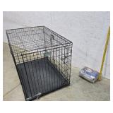 Pet kennel crate with cover