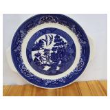 Blue Willow Willow Ware Plate with Side Handles