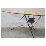 Retro ironing board w/attached shelf for the iron