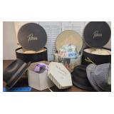 Vintage hats and hat boxes
