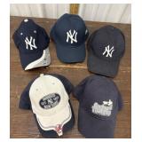 5 New York Yankees baseball caps