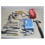 Tools- file n going, screw drivers, fence