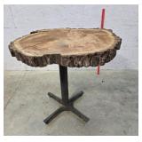 Live edge walnut slab base separate 33"30"