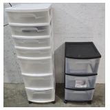 2 Storage Cabinets With Drawers