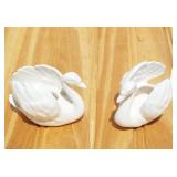 Goebel Swan Figures. Candle Holders?