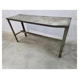 Iron potting shed table 62"20"33"