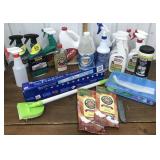 Cleaning supplies, freezer paper etc