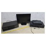DVD /VHS player, Blue Ray player, tape player, tv