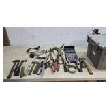 Tools - pillars, hammers, etc folding lid tub