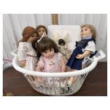 Basket of dolls - 2 American girl