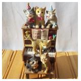 San Francisco Music Box Co - Kittens on Piano