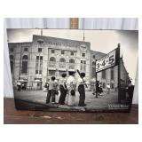 Yankee Stadium print on board