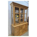 2pc China cabinet needs cleaning 54"18"80"
